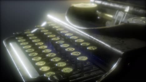 Retro-Schreibmaschine-Im-Dunkeln